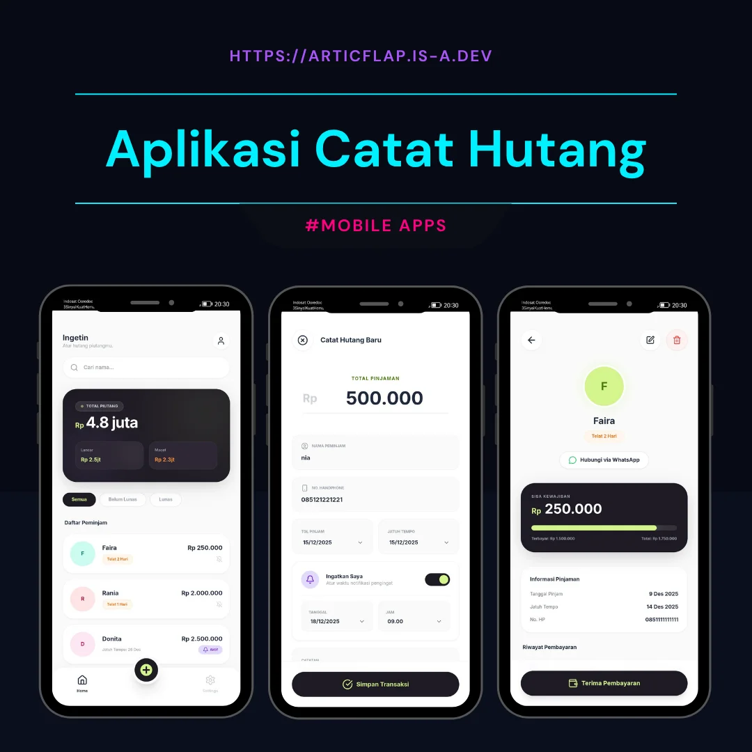 Aplikasi Ingetin Pengingat Hutang & Piutang