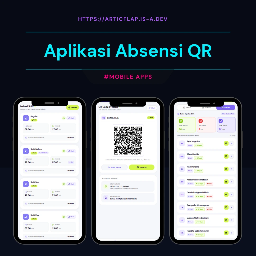 Aplikasi Absensi QR & Penggajian